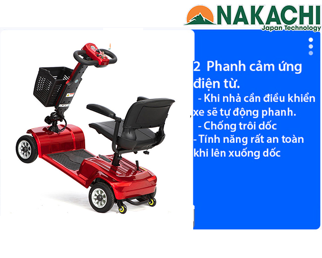 phanh cảm ứng điện từ xe lăn điện NC-X02